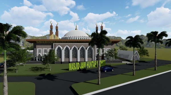 Peletakan batu pertama pembangunan Masjid Jami