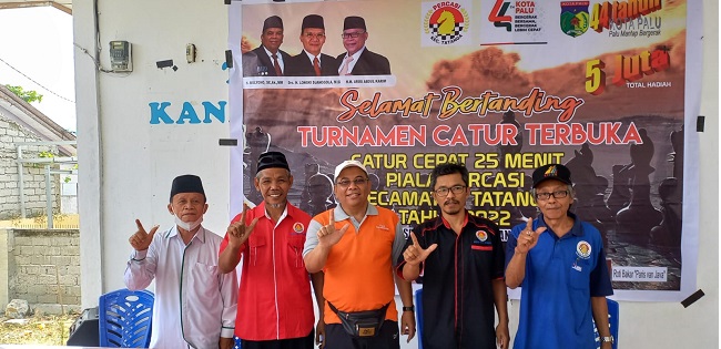 Turnamen Catur Piala Percasi Tatanga 2022 Dibuka H. Mulyano, Begini Pesannya