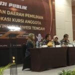 Uji Publik Rancangan Dapil dan Alokasi Kursi DPRD Provinsi Sulteng, KPU : Memenuhi 7 Prinsip Penataan Dapil