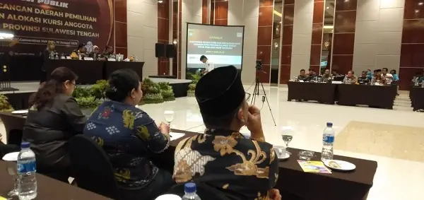 Uji Publik Rancangan Dapil dan Alokasi Kursi DPRD Provinsi Sulteng, KPU : Memenuhi 7 Prinsip Penataan Dapil