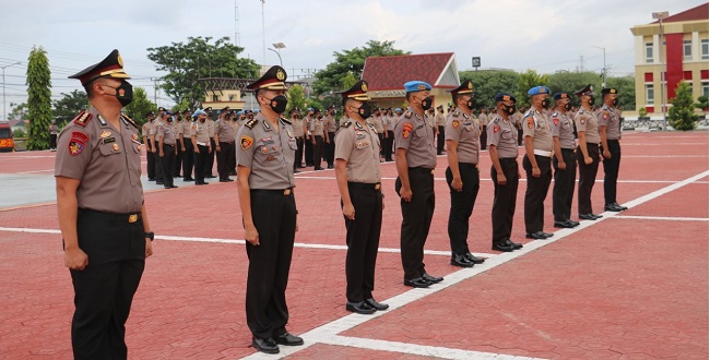 Awal tahun 2023, 711 Personel Polda Sulteng Peroleh Kenaikan Pangkat