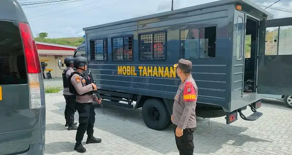 21 Tahanan Jadi Penghuni Pertama Rutan Baru Polda Sulteng