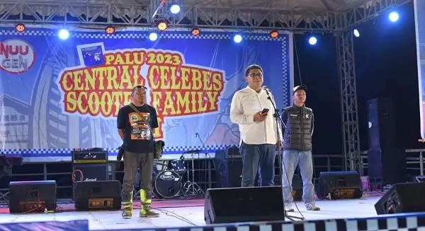 Ratusan Club Vespa Hadiri CCSF di Palu, Begini Pesan Ridha Saleh