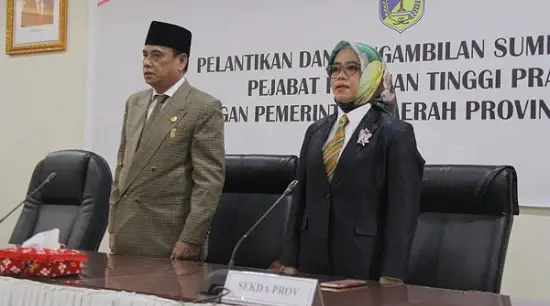 Akris Fattah Dilantik Jadi Kepala BPBD Sulteng, Arfan Gantikan Fahruddin