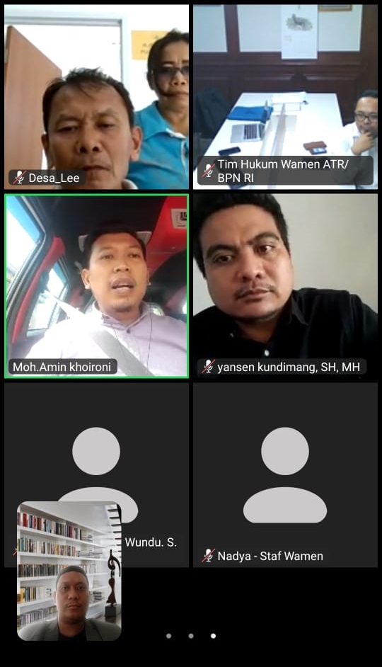Wamen ATR/BPN dan Warga Desa Lee Morut Bahas Tindaklanjut Putusan MA