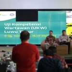 PT Vale bersama LPDS Dr Soetomo Gelar Uji Kompetensi Wartawan di Luwu Timur