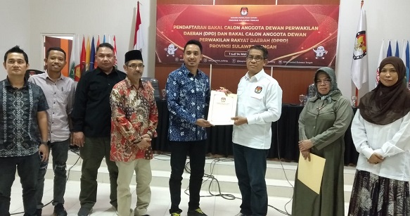 Mendaftar Bacalon Senator, Andhika Mayrizal Ingin Ada Kaum Muda Wakili Sulteng