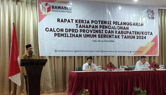 Bawaslu Sulteng Tekankan Pengawasan Syarat Bacalon Mantan Napi