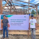PT Vale Bantu Pembangunan Kios Korban Kebakaran Pasar SP 1 Mahalona