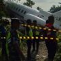 Pesawat Jet Membawa Empat WNA Keluar dari Landasan Pacu Bandara Morowali
