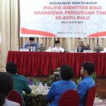 Ketua Bawaslu Sulteng Jelaskan Dampak Politik Identitas ke Mahasiswa