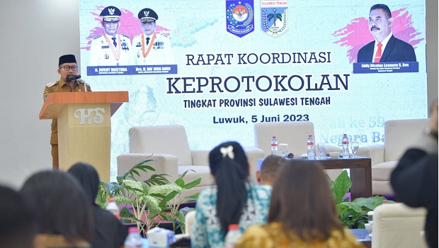 Biro Adpim Setdaprov Sulteng Rakor Keprotokolan Se-Sulteng di Banggai