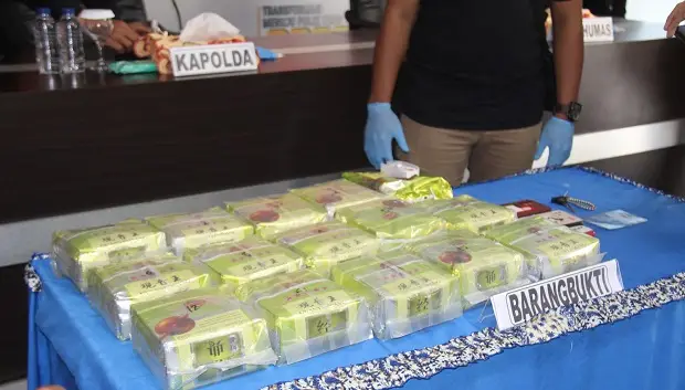 Kurir Jaringan Tawau Malaysia Ditangkap di Tolitoli Sulteng, 15 Kg Sabu Diamankan