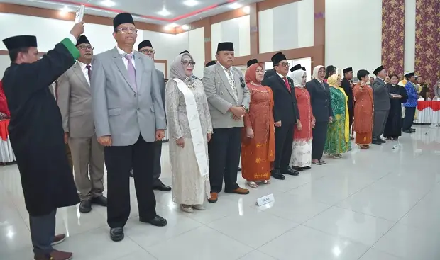 Gubernur Sulteng Mengukuhkan 32 Pejabat Eselon II Secara Virtual dari Jakarta