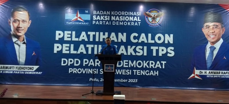 Target Minimal 2 Saksi di Setiap TPS, Hidayat Pakamundi: Demokrat Sulteng Menjemput Kemenangan