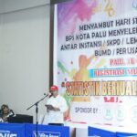 Peringati HSN 2023, BPS Kota Palu Gelar Kejuaraan Tenis Meja Libatkan Komunitas Statistik