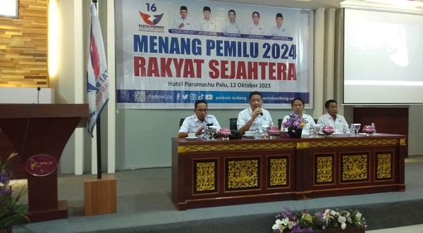 Konsolidasi Perindo Kota Palu, Ketua II Bappilu DPP: Kader Partai Harus Miliki Militansi