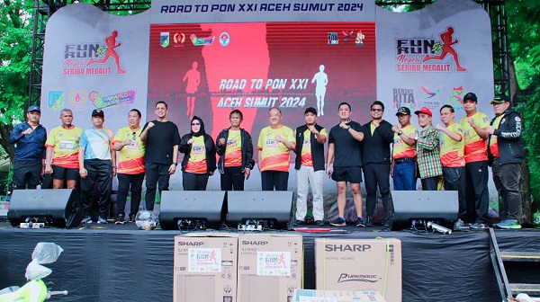 Fun Run Negeri 1000 Megalit Persiapan PON XXI, Gubernur Sulteng: Kita Menargetkan 10 Medali Emas