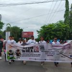 Bawaslu Sulteng Gelorakan Lawan Politik Uang di Fun Walk Pengawasan Partisipatif