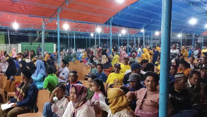 Kampanye di Touna Dipadati Warga, Muhidin Said: Optimisme Golkar Akan Pimpin Daerah Ini