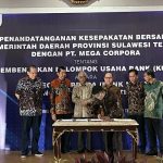 Mega Corpora dan Bank Sulteng Teken MoU Kelompok Usaha Bank