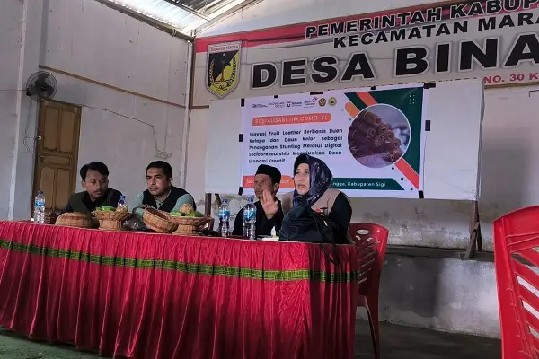 Desa Binangga adalah sebuah desa yang berada di Kecamatan Marawola yang berlokasi tepat di pinggiran Kabupaten Sigi. Di Kabupaten Sigi memiliki banyak perkebunan kelapa, yaitu sebanyak 76.050 pohon kelapa dan luas perkebunan sebesar 1.049 hektare.