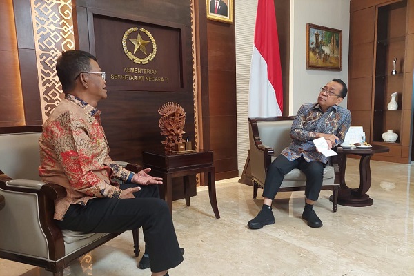 Temui Mensesneg Pratikno, Gubernur Rusdy: Sulteng Siap Dukung IKN