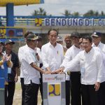 Kunker Hari Kedua di Sulteng, Presiden Jokowi Resmikan Rehabilitasi Bendungan dan Daerah Irigasi Gumbasa Sigi