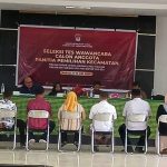 298 Calon Anggota PPK Ikuti Seleksi Wawancara di KPU Parimo