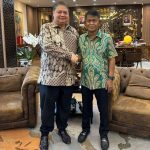 Didampingi Soeleman Agusto Hambuako, Rusdy Mastura Bertemu Airlangga Hartarto