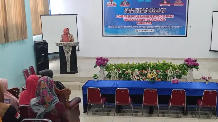 Gelar Lomba Bertutur Tingkat SD, Perpustakaan Donggala Berharap Tercipta Generasi Gemar Membaca