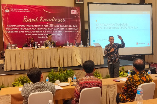 Ketua Bawaslu Sulteng Ingatkan Ada 2 Titik Rawan di Pemutakhiran Data Pemilih