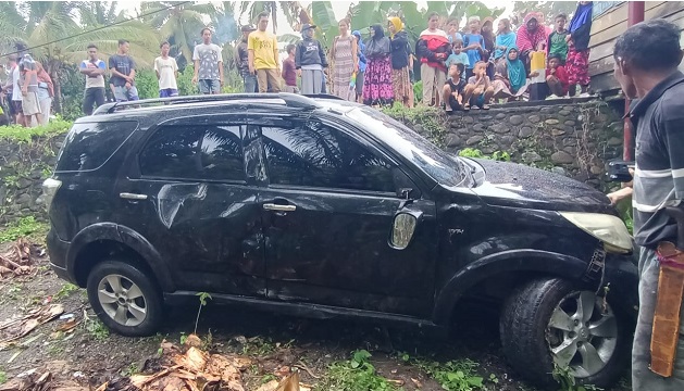 Mobnas Bina Marga Sulteng Lakalantas di Bunta Banggai, Polisi Datangi TKP