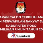 Penetapan Calon Terpilih Anggota DPRD Kabupaten Poso Pemilu Tahun 2024