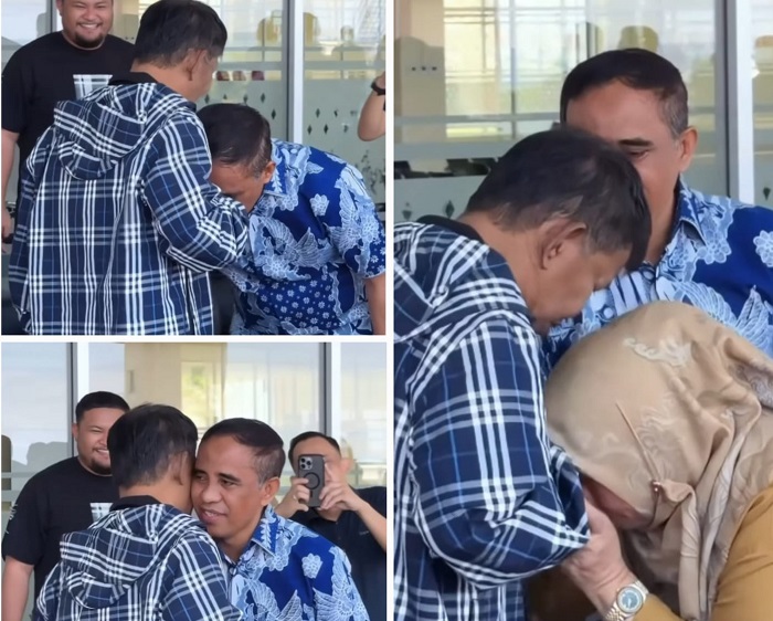 Anwar – Reny Tak Sungkan Cium Tangan ke Petahana, Walau Rival di Pilgub Sulteng 2024