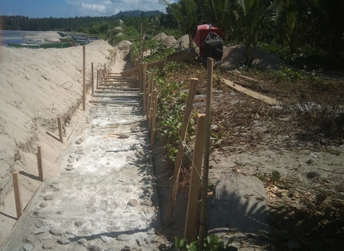 Pekerjaan Tanggul Diduga Tak Sesuai Spek, LPKPK Akan Laporkan Pelaksana ke Kejari Donggala