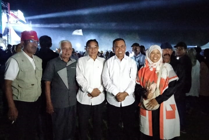 Husen – Ayub Hadiri Deklarasi BERANI di Sigi, Kader Parpol Pengusung Tak Mau Kalah