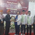 Pasangan Delis – Djira Resmi Mendaftar di KPU pada Pilkada Morut 2024
