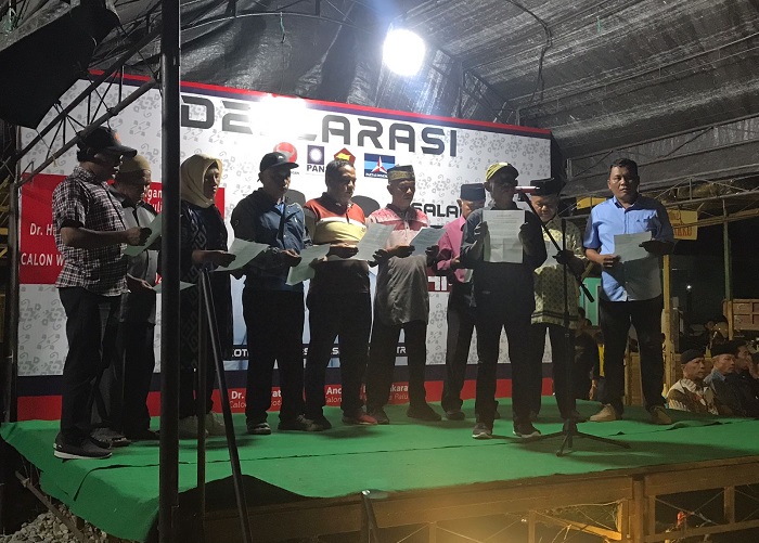 Pilwakot Palu 2024, Sintuvu To Ri Birobuli Raya Deklarasikan Dukungan untuk Hidayat-Anca