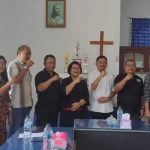 Paslon Jeffisa Putra dan Ruben Hehi Bertemu Majelis Sinode GKST di Tentena