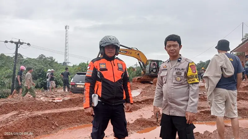 Jalur Trans Morut – Morowali di Bungitimbe Terputus Usai Diterjang Banjir Bandang