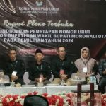 Pencabutan Nomor Urut Paslon Pilkada Morut, Jeffisa-Ruben 1, Delis-Djira 2