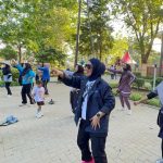 Perempuan BERANI Senam Zumba di Taman GOR Palu, Ajang Promosikan Gaya Hidup Sehat