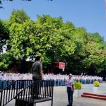 Satpol PP Sulteng Goes To School, Jadi Pembina Upacara di SMAN 2 Palu