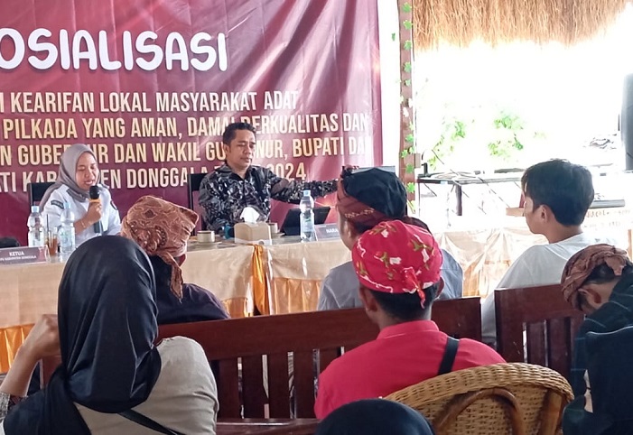 Sosialisasi di Kalangan Komunitas Adat, KPU Donggala Berharap Partisipasi Pemilih Meningkat