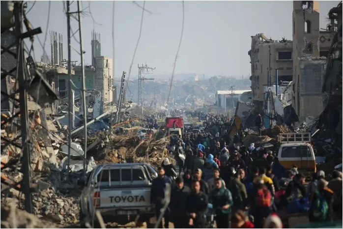 Ratusan Ribu Pengungsi Palestina Kembali ke Gaza Utara