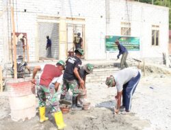 Bangun Asrama Pesantren Darul Quran Alkhairaat, Komitmen Satgas TMMD Kodim 1311/Morowali Bantu Masyarakat