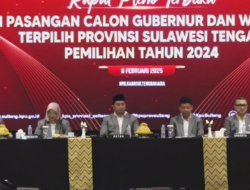 KPU Tetapkan Anwar-Reny Paslon Terpilih Pilkada Sulteng 2024