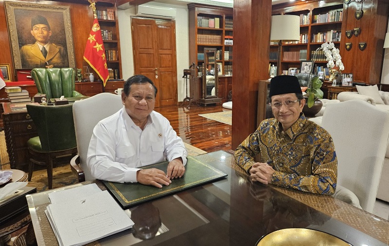 Begini Potret Kedekatan Prabowo dengan Nasaruddin Umar