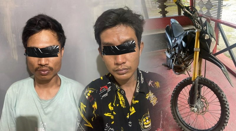 Dua Residivis Pemilik Riwayat Kejahatan Panjang Pencurian Diciduk di Jalan Touwa Palu